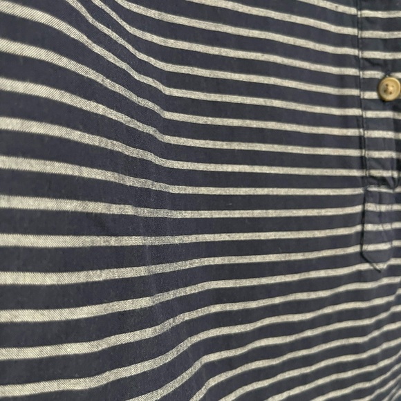 Nautical White and Blue Striped Blouse, Large - Picture 5 of 8